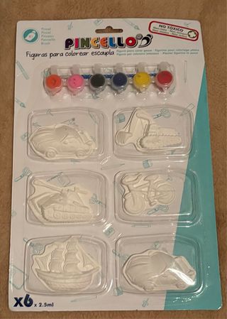 Pincello Figuras para Colorear Escayola