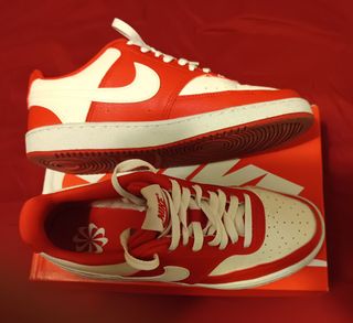 Zapatillas Nike Court Vision Low Rojas y Blancas