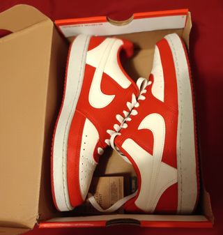 Zapatillas Nike Court Vision Low Rojas y Blancas