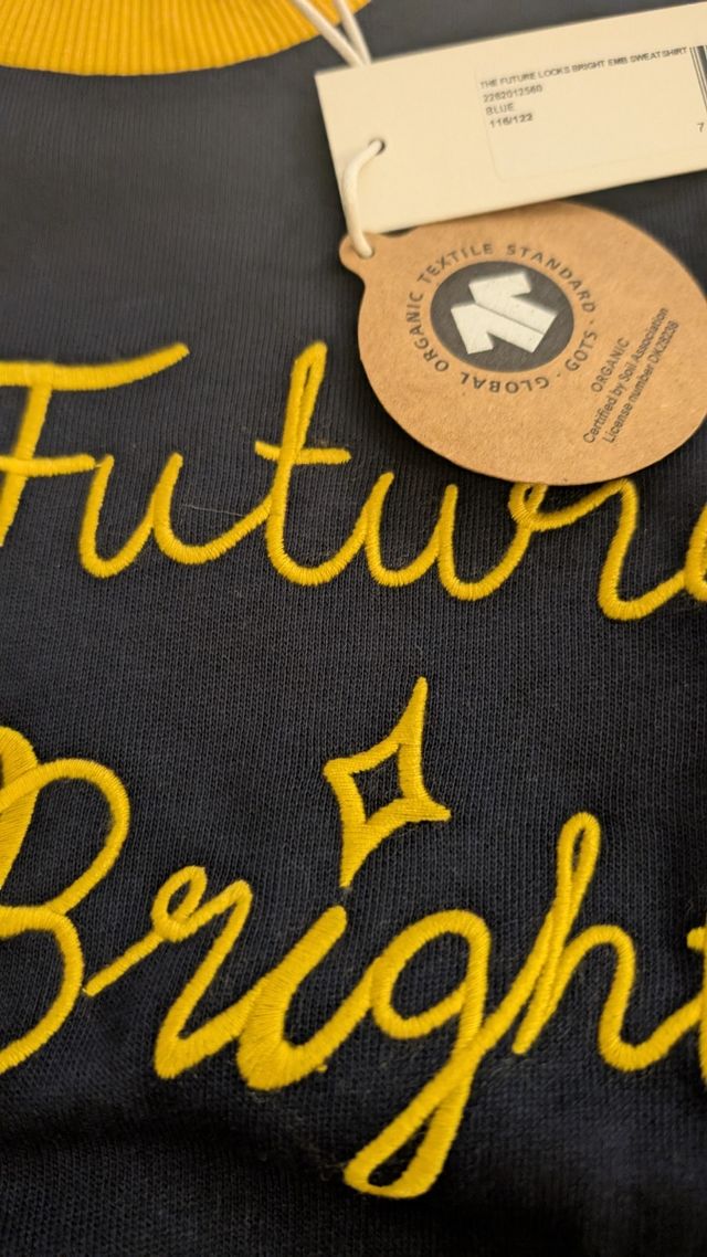 Mini Rodini Camisola Infantil Azul e Amarelo