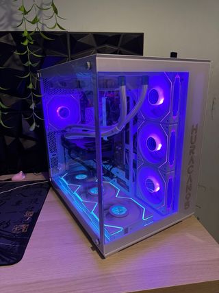 Ordenador Gaming Intel Core i7 Blanco/Morado
