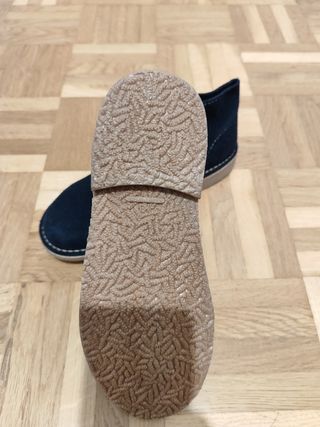 Zapatos de ante azul marino