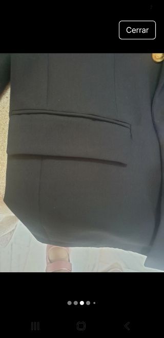 Americana de caballero azul