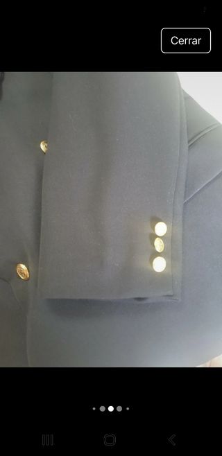 Americana de caballero azul