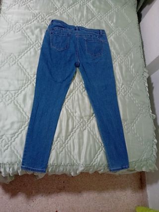 Pantalón vaquero skinny azul mujer 2XL