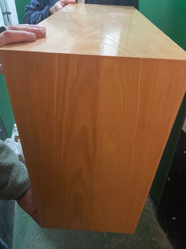 Armario de baño madera y cristal