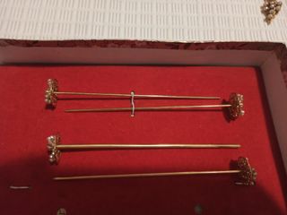 Aderezo de fallera dorado y perlas