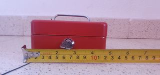 Caja Fuerte Metálica Roja