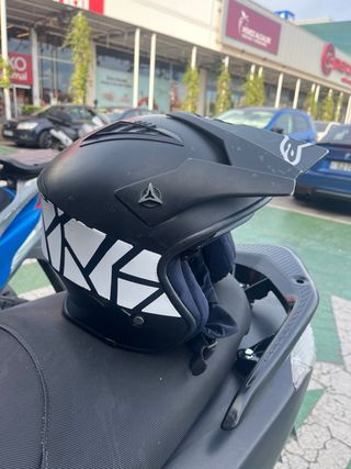 Casco Jet Trial Negro Talla S