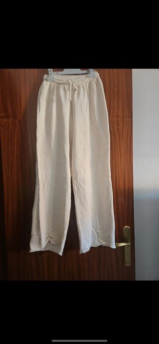 Pantalón deportivo beige
