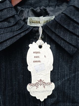 Chaqueta vaquera ROSA adornos plateados