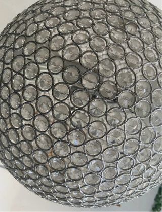 Lampadario a sospensione sfera con cristalli