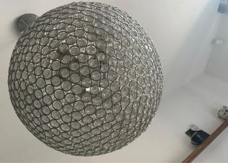 Lampadario a sospensione sfera con cristalli