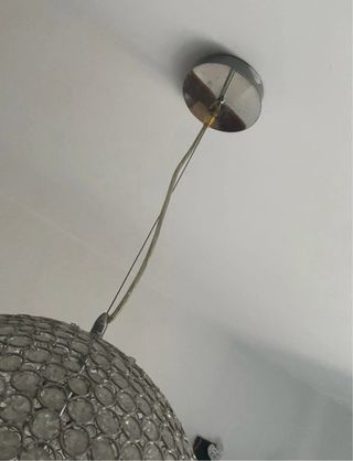 Lampadario a sospensione sfera con cristalli