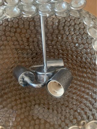 Lampadario a sospensione sfera con cristalli