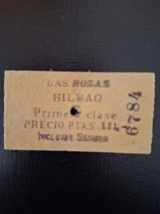 Billetes antiguos Tren La Robla Lote 18