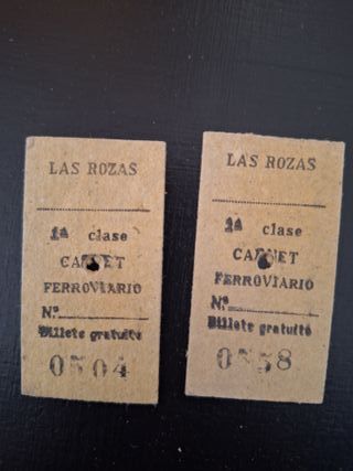 Billetes antiguos Tren La Robla Lote 18