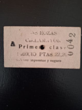 Billetes antiguos Tren La Robla Lote 18