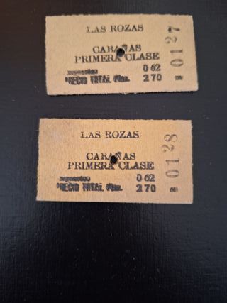 Billetes antiguos Tren La Robla Lote 18
