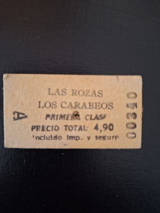 Billetes antiguos Tren La Robla Lote 18