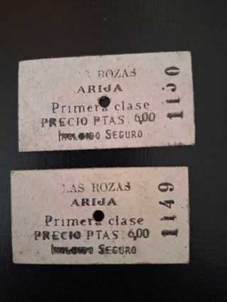 Billetes antiguos Tren La Robla Lote 18