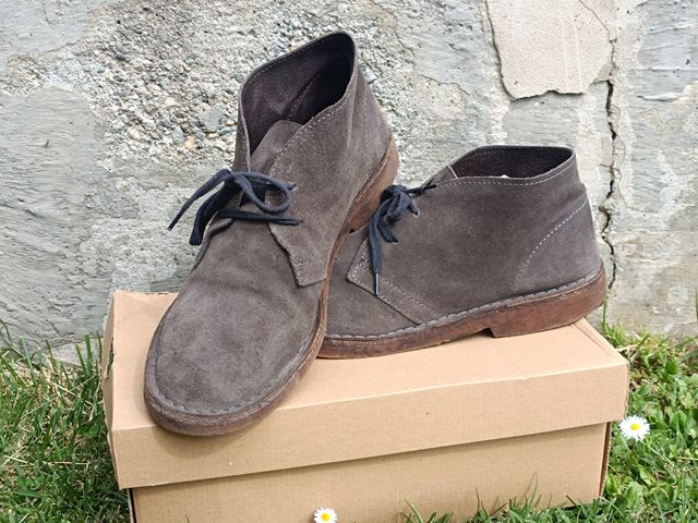 Botas Desert Boots Polacchine Piel Gris