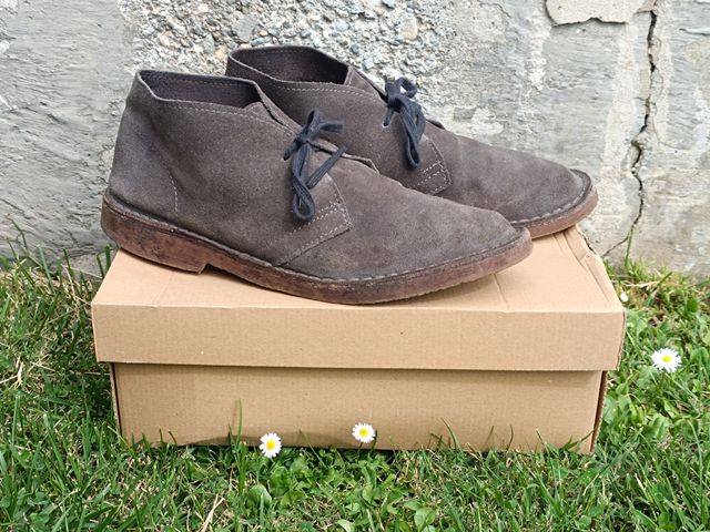 Botas Desert Boots Polacchine Piel Gris