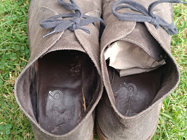 Botas Desert Boots Polacchine Piel Gris