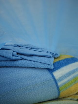 Manta Pirineo Fleece Azul Multicolor 105