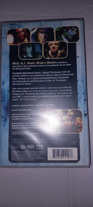 Película VHS Backstreet Boys Behind the Scenes