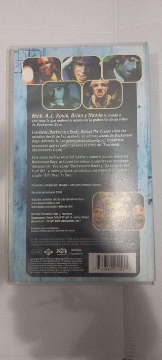 Película VHS Backstreet Boys Behind the Scenes