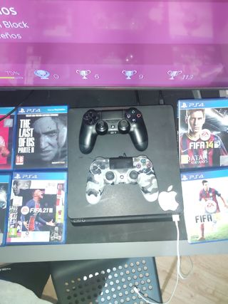 PS4 1TB Negra + 2 Mandos