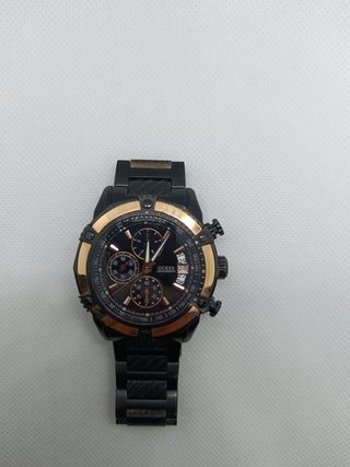 Reloj Guess Rigour Negro y Dorado