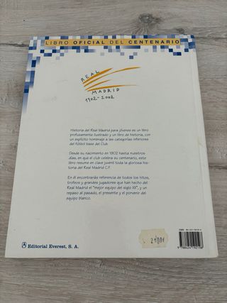 Libro Historia del Real Madrid para jóvenes.