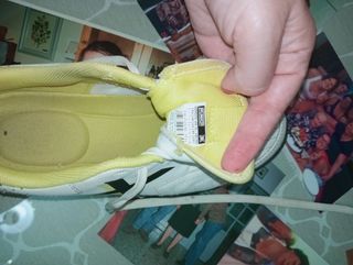 Zapatillas Munich niño blancas y amarillas
