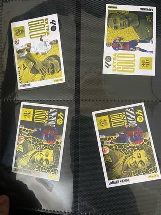 4 Cartas de Colección Panini Extra Gold Liga 25/26
