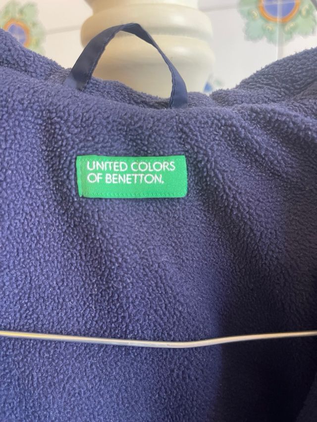 Cappotto bimba blu con volant