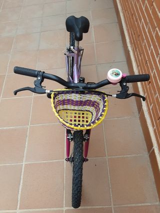 Bicicleta infantil morada 20 pulgadas