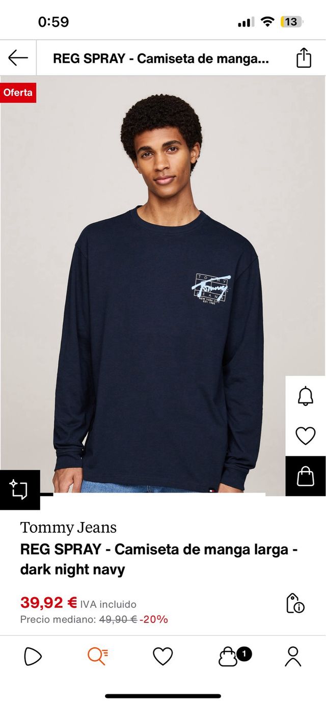 Camiseta manga larga Tommy Jeans