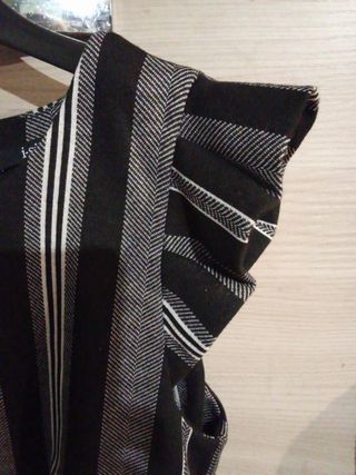 Vestito I.sik a righe nere e grigie taglia M