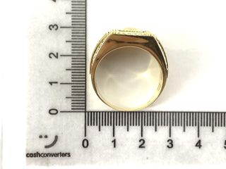 sello oro 18k con circonita