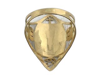 anillo oro 18k con circonita