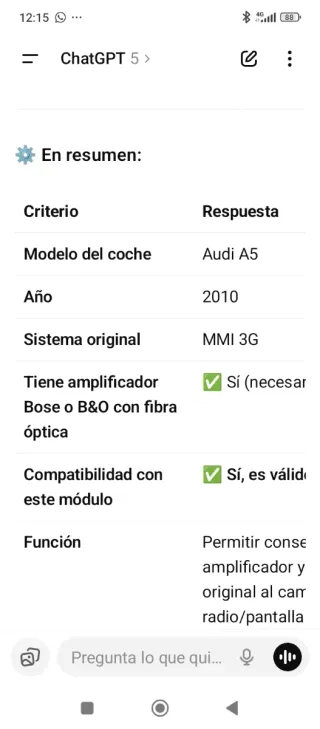 Interfaz MOST Audio Mercedes BMW Audi Porsche