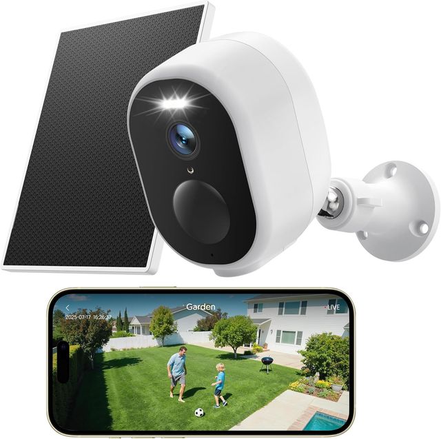 Cámara Vigilancia Solar Exterior WiFi 5200mAh