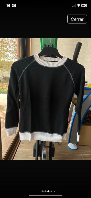 Jersey de mujer negro y blanco
