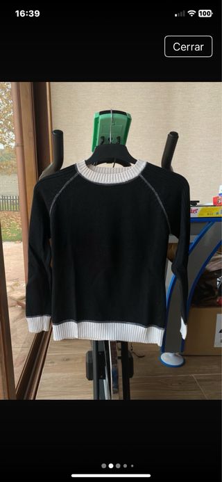 Jersey de mujer negro y blanco