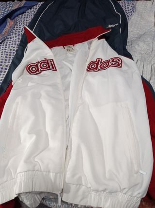 Chándal Adidas Blanco y Rojo