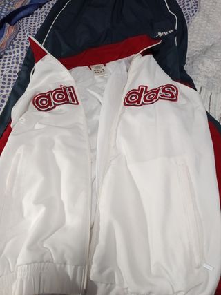 Chándal Adidas Blanco y Rojo