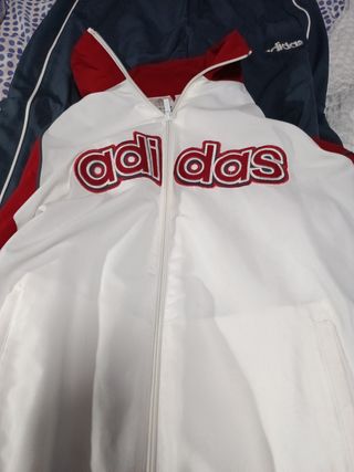 Chándal Adidas Blanco y Rojo