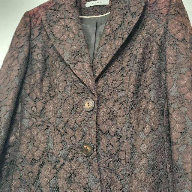 Blazer encaje marrón Planet